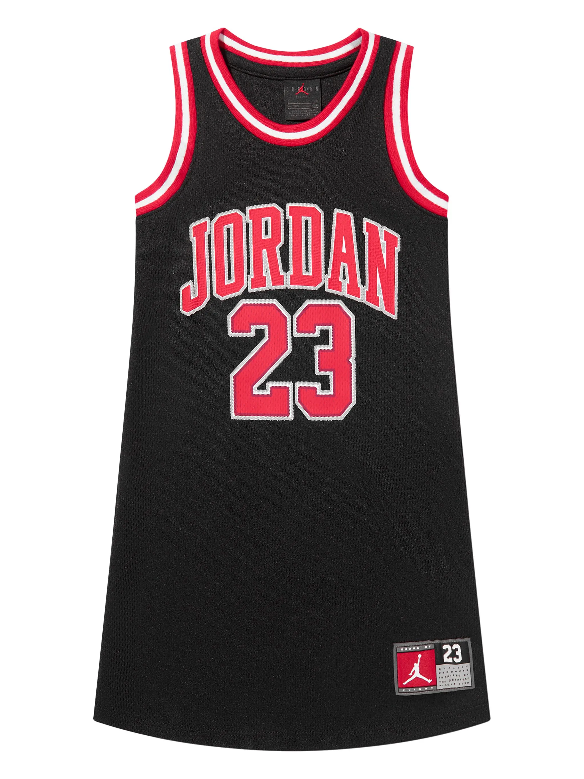 Сетчатое платье мини Jordan 23 Jordan Kids, черный